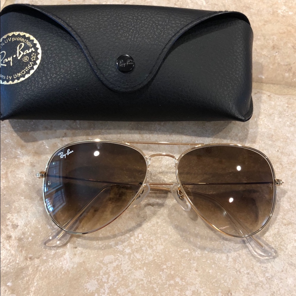 58 mm Ray Ban aviators